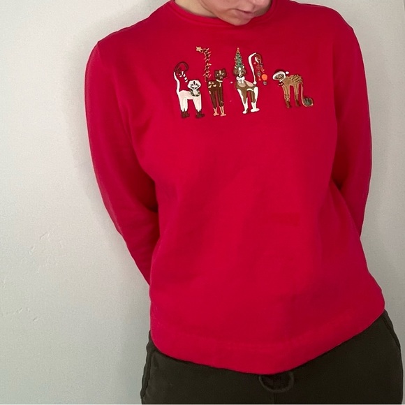 Ugly Christmas Sweater with Cats - Picture 2 of 5